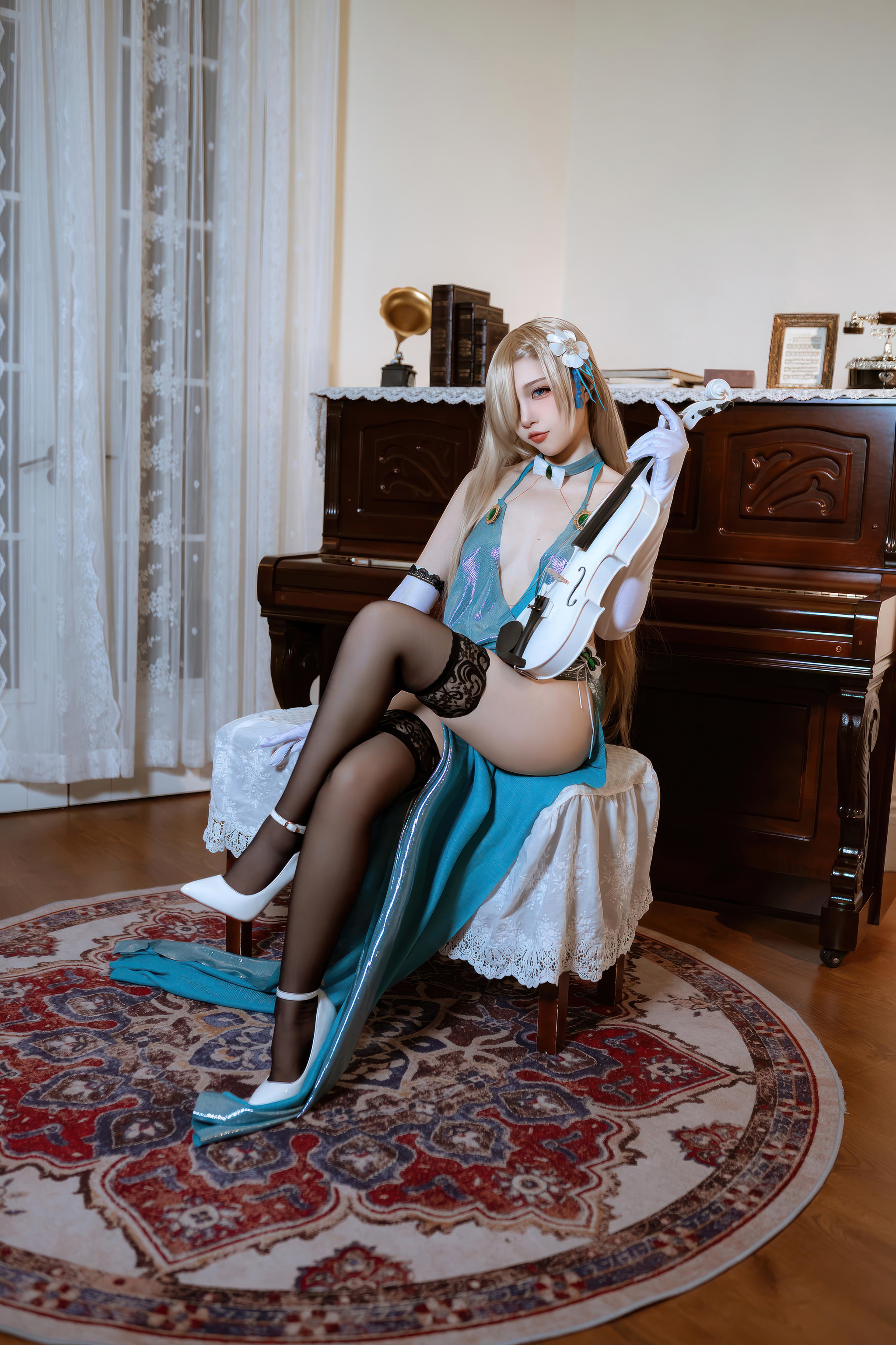 二佐Nisa - NO.211 蔚蓝档案 明日奈礼服[28P]-XikXak